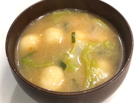 生おから団子のみそ汁